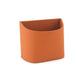 Orange leather car trash can storage box with open top