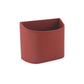 Red leather car trash can storage box with open top