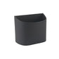 Black leather car trash can storage box with open top