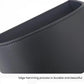 Black leather car trash can with stitched rim edge