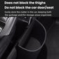 Black hanging car trash can storage box beside the seat