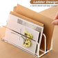 Clear acrylic desk file organizer holding stacked documents with open front