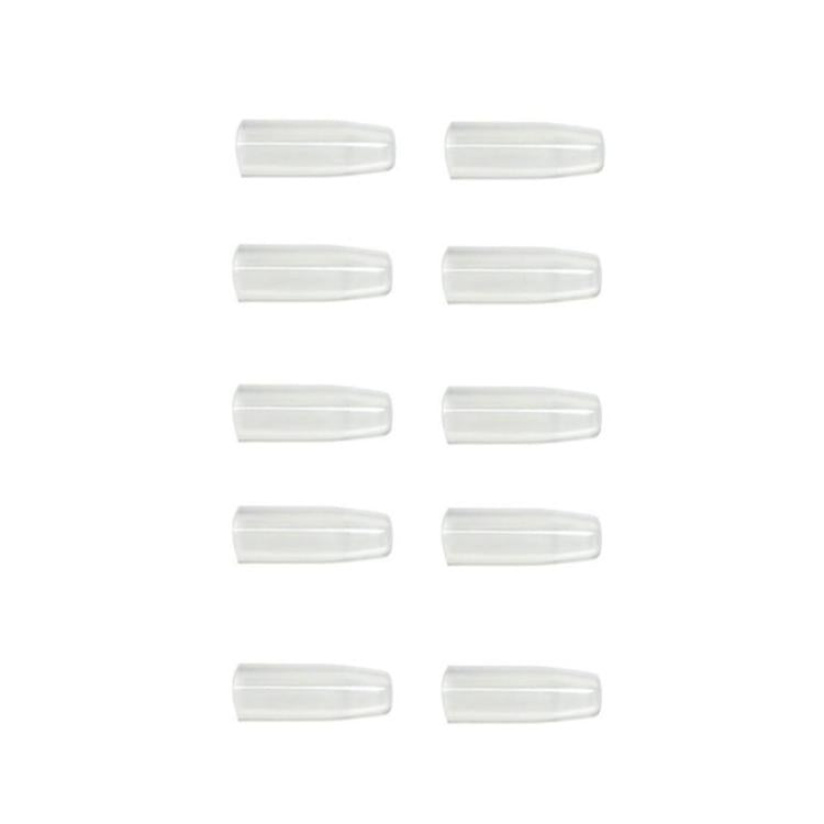 Clear plastic replacement mouthpieces set, 10 pack, for breathalyzer use