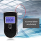 Clear plastic breathalyzer mouthpiece tips shown with tester connection end