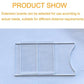 Transparent acrylic extension board with rounded end, long rectangular panel.