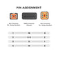 Pin assignment diagram for 4-pin and 6-pin Harley Davidson motorcycle connectors