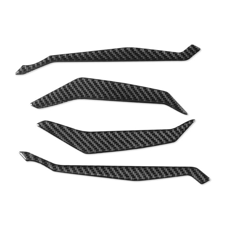Handguard upper protector set, four carbon-look pieces with textured pattern