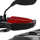 Handguard upper protector set, black housing with red carbon-look insert
