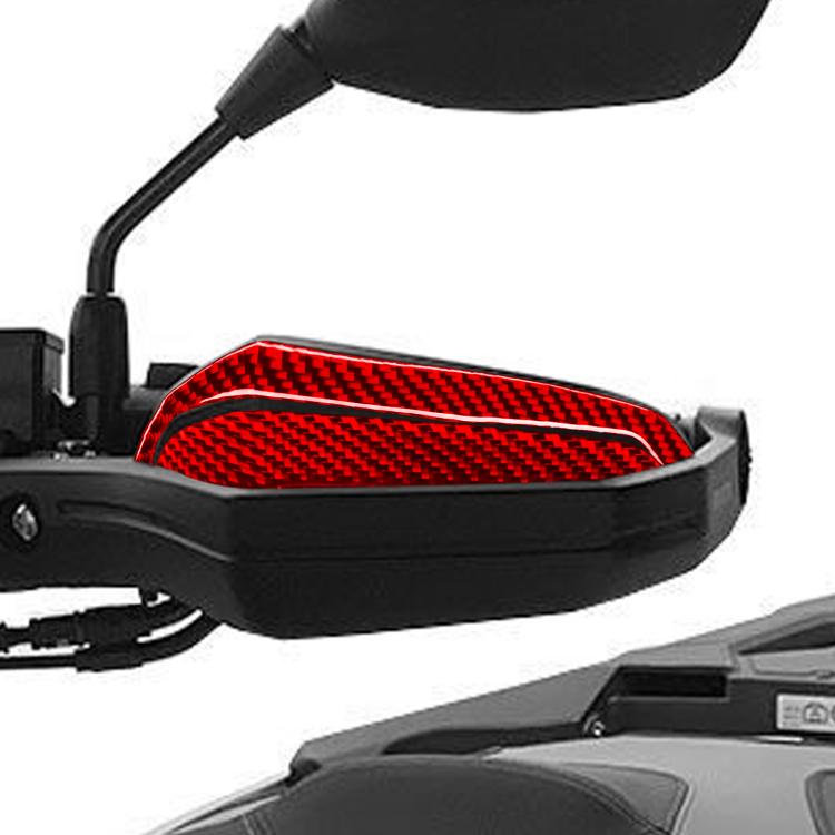 Handguard upper protector set, black housing with red carbon-look insert