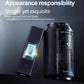 Black breath alcohol tester device with illuminated LCD readout