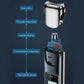 Breathalyzer with open top sensor module and internal circuit board visible