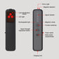 Wireless signal detector labeled for LED light, magnetic detection, and charging port