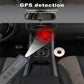 Wireless signal detector positioned near dashboard controls with signal indicator light