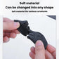 Flexible black wiper hole protective cover showing bendable, adaptable shape