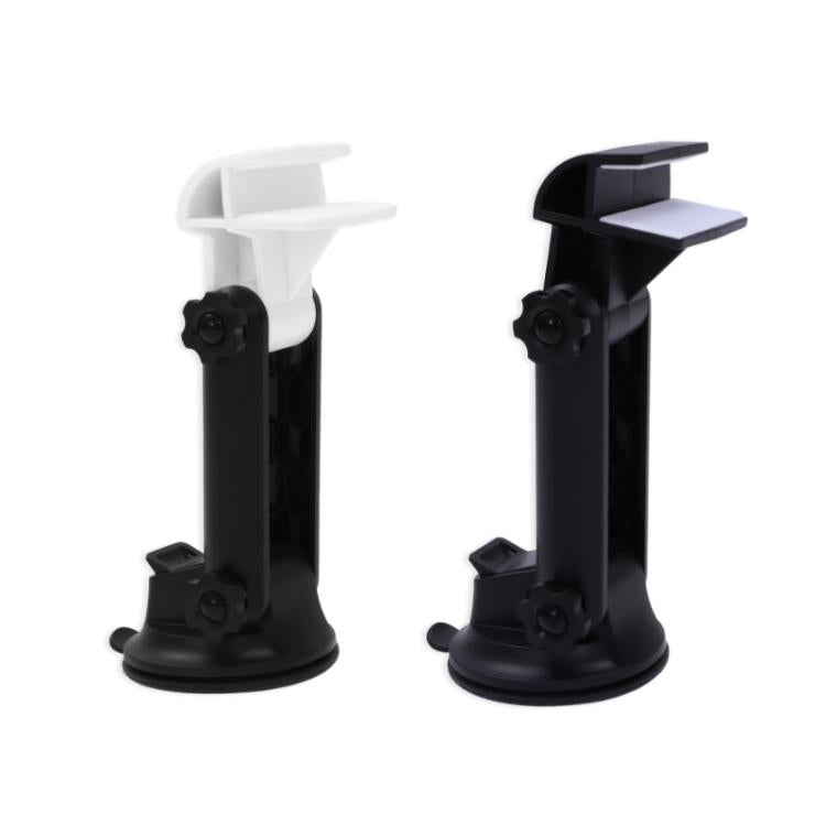 Car dashboard device mount set: one white and one black, suction cup stands with arms