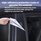 Car B-pillar protective film, clear sheet applied by hand onto vehicle pillar