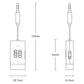 Bluetooth car AUX receiver/transmitter adapter with TX/RX indicator and 3.5mm plug