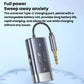 Bluetooth adapter with Type-C charging port and detachable gold-plug cable, dark gray