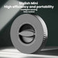 Adjustable magnetic ring phone mount with ribbed outer ring and central rotating dial
