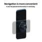 Magnetic ring mount on black phone back, shown on a sideways placement