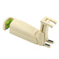 Beige extendable car phone holder with hidden hook clip and side grips