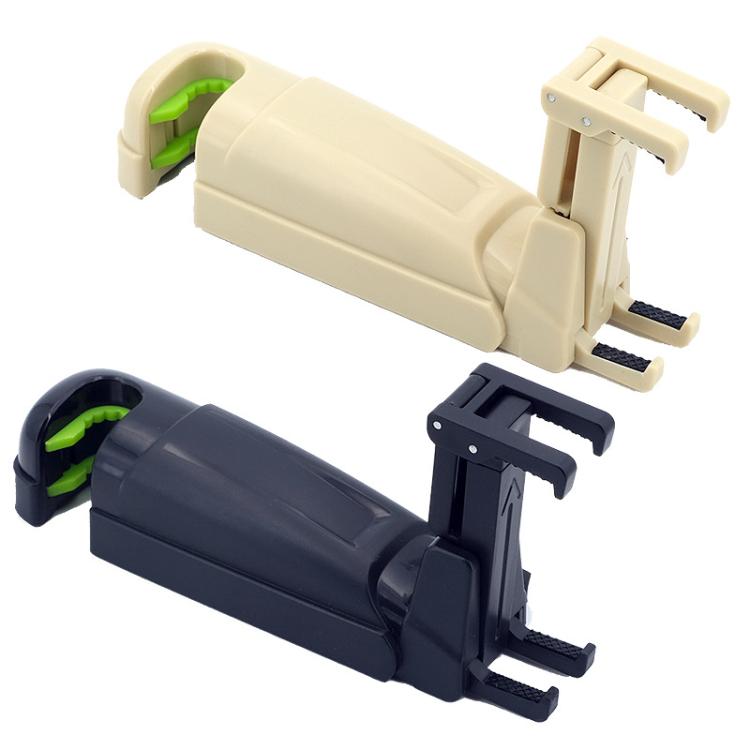 Car phone holders set: beige and black extendable clips with hidden hook grips