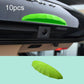 Green silicone rear camera rain shield cap, curved visor for reversing camera