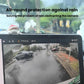 Silicone rain cover installed over rear view camera to help keep it clear