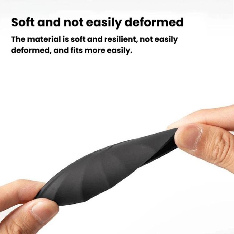 Flexible black silicone rear camera rain shield, handheld curved visor