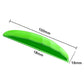 Green silicone rear camera rain shield, curved visor measuring 100 x 18 mm