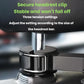 Headrest clip mount for car fan with three-tension adjustment and stable base
