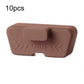 Brown silicone OBD diagnostic port cover shield with OBD logo and center notch