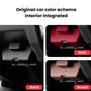 OBD port cover set in black, red, and brown with raised OBD marking