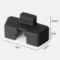 Black silicone OBD diagnostic port cover shield with OBD marking and cutout