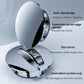 Close-up of round suction cup mirror base with open mount and reflective lens