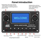 Digital audio player decoder board control panel with LCD and two volume knobs