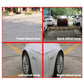 Four-way split camera view with front, back, left, and right blind zones