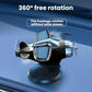 Silver solar-powered airplane dashboard ornament with black rotating base