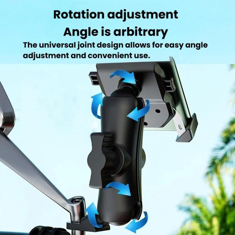 Adjustable rotation phone holder with multi-angle joint and clamp cradle