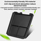 Black anti-slip center console storage tray insert with two large divided sections.