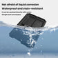 Black center console storage box insert with water droplets on stain-resistant surface.