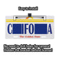 License plate mounting bracket with centered rear camera mount and no-drill design