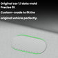 Gray oval silicone hole plug with ribbed top, precise-fit outline shown