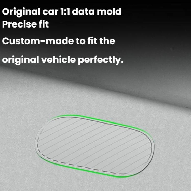 Gray oval silicone hole plug with ribbed top, precise-fit outline shown