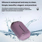Purple silicone hanging tissue box with water droplets for waterproof use