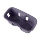 Purple silicone water bottle pad insert with raised grip pattern and side slots