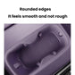 Purple silicone water bottle pad insert detail showing rounded edges and grip texture