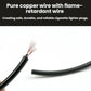 Black cigarette lighter cable with exposed copper wire strands at the end