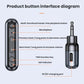Bluetooth audio adapter button interface diagram with ports and LED indicator