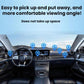 Car dashboard interior with marked positions for a phone holder